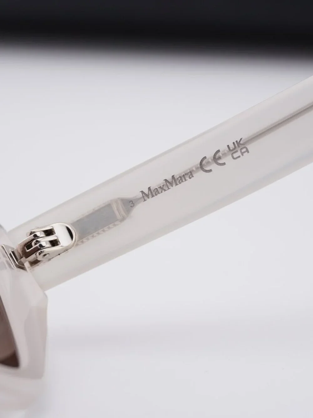 Max Mara MM0169 25E Kate Cat Eye Sunglasses - Ivory/Brown